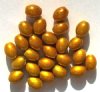 25 9x6mm Oval Gold Miracle Beads